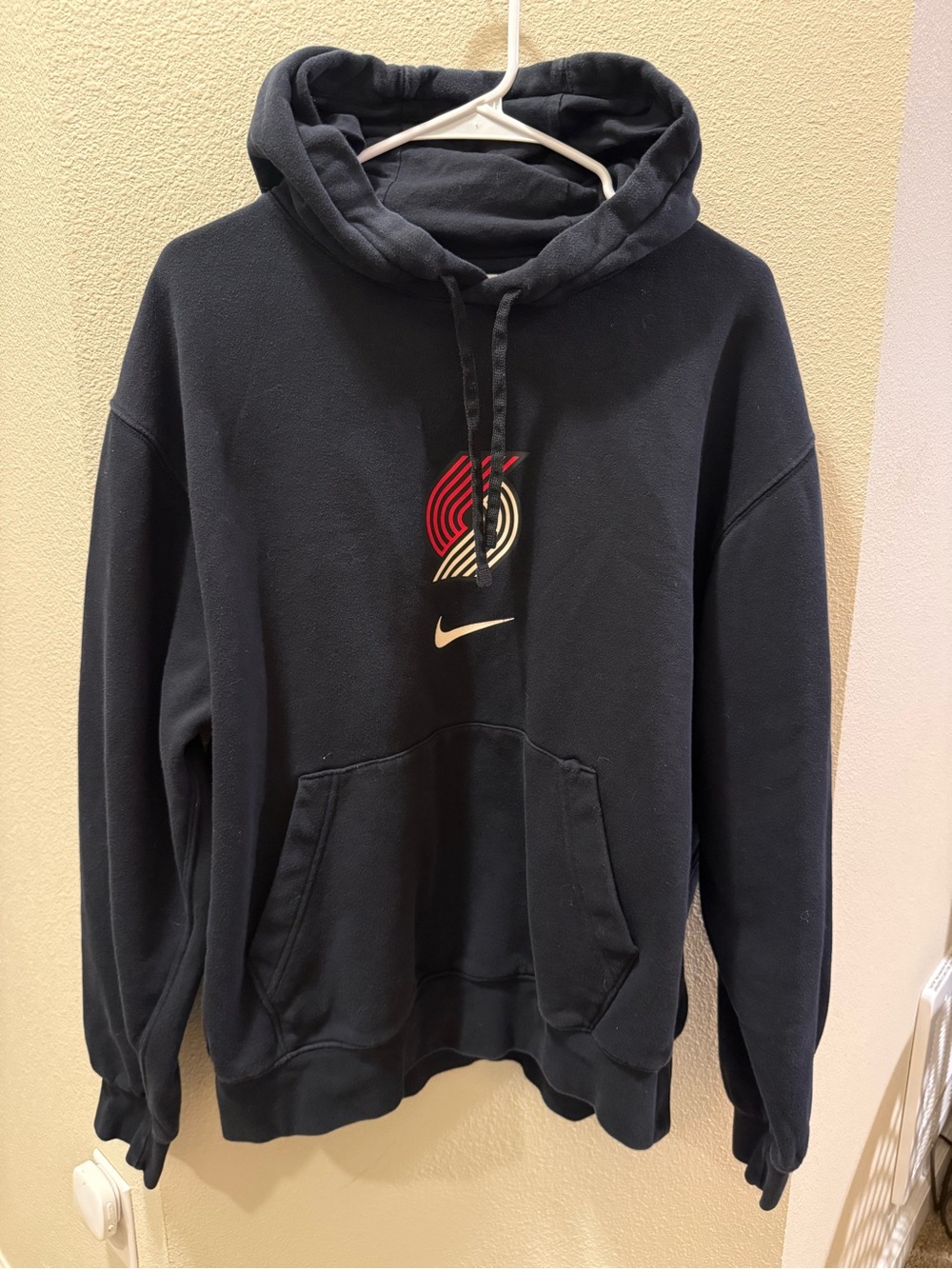 NBA Black Hoodie with Portland Trailblazers Emblem